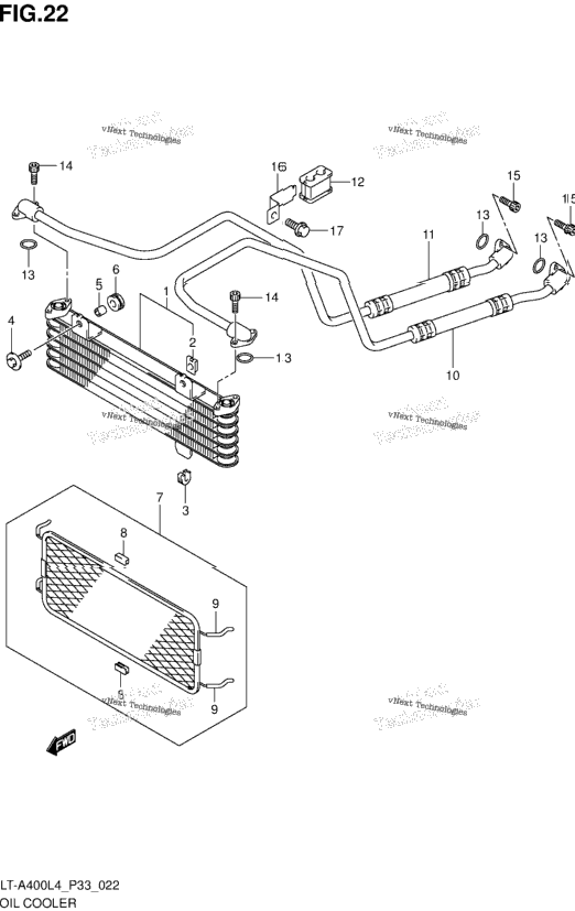 Oil Cooler (Lt-A400zl4 P33)