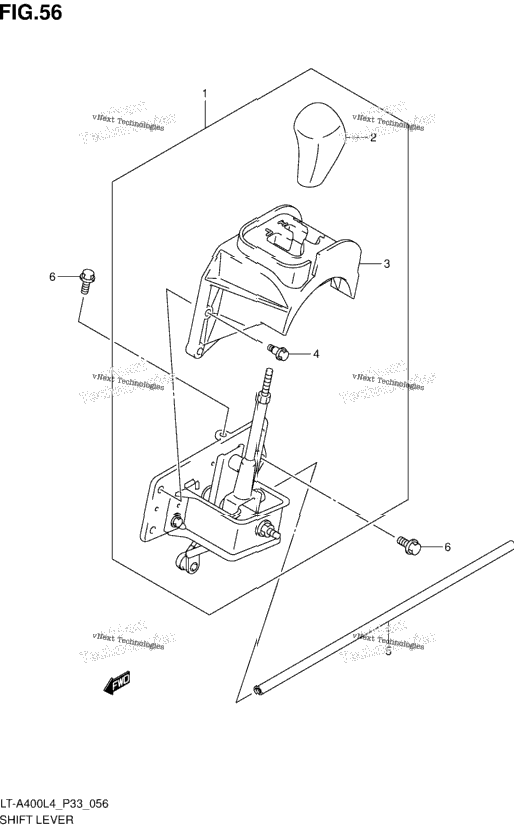 Shift Lever (Lt-A400zl4 P33)