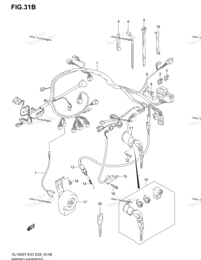 Wiring Harness (Model K3/K4)