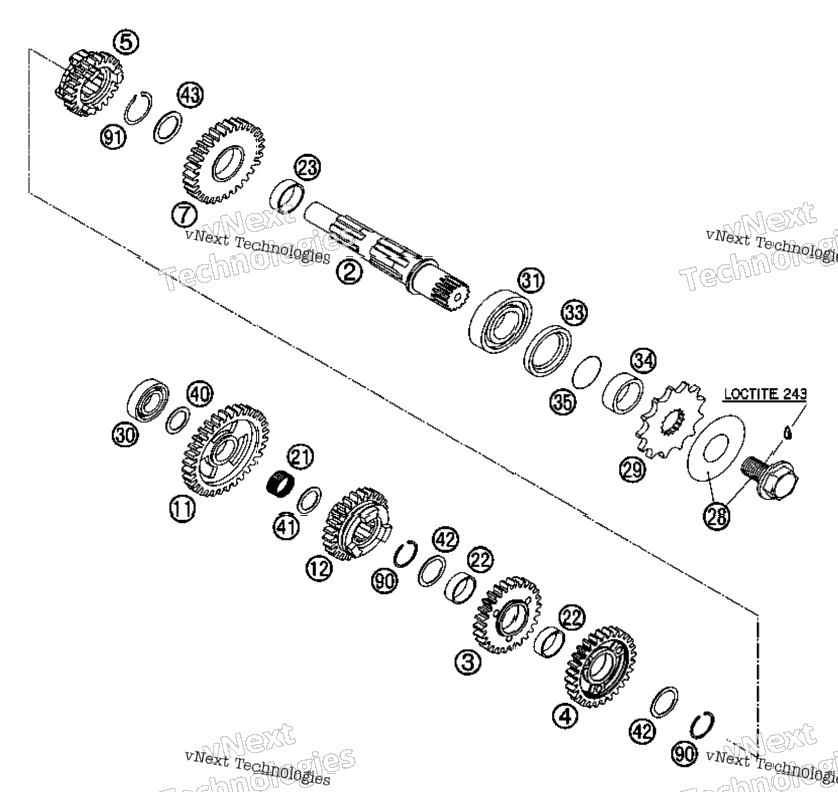 Transmission Ii Countershaft