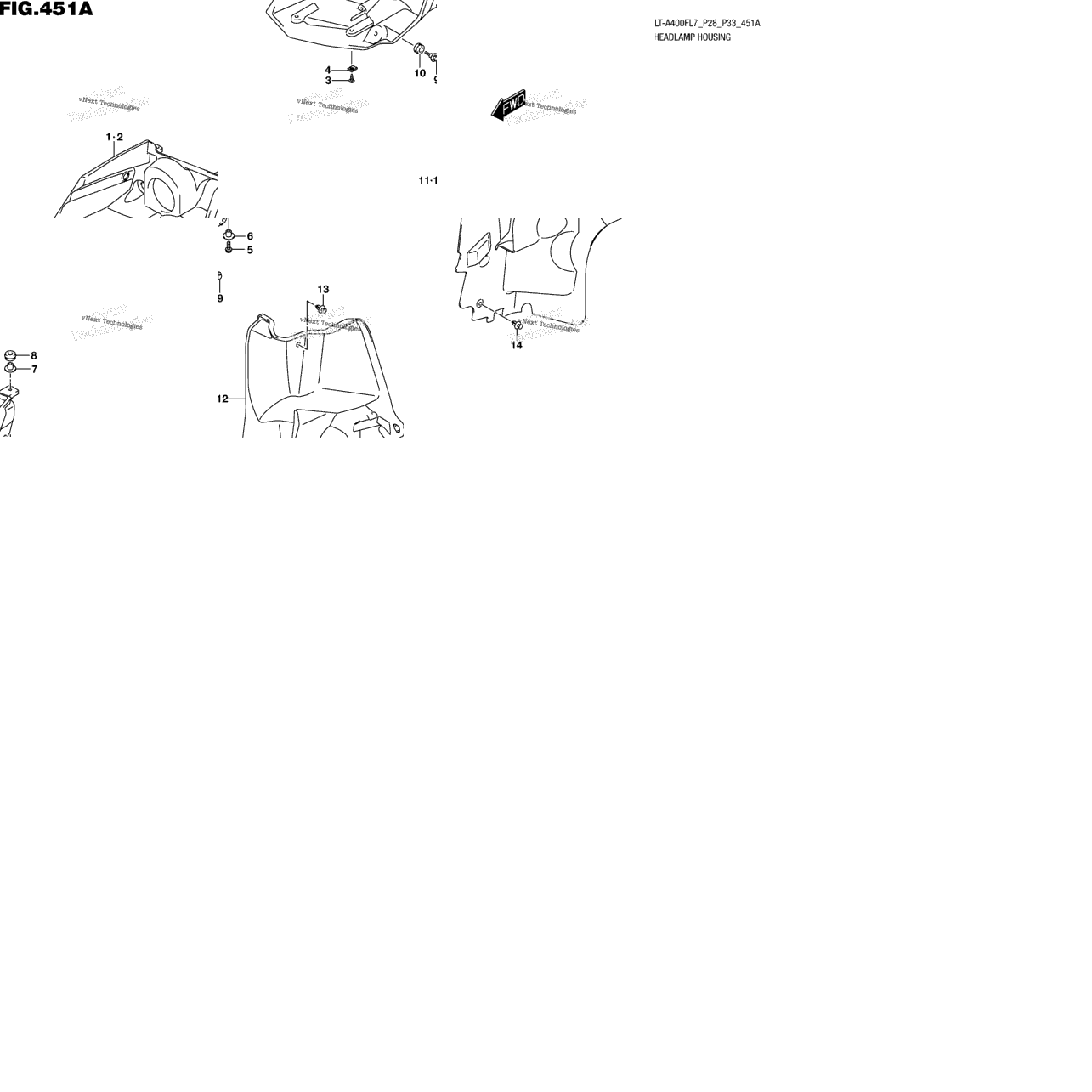 Front Lamp Housing