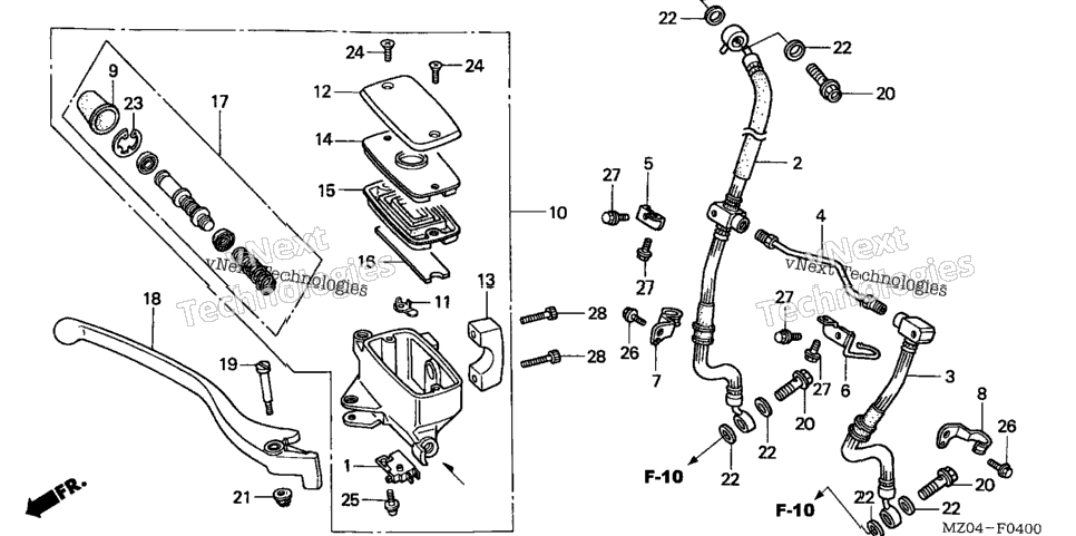 Front Brake Master Cylinder