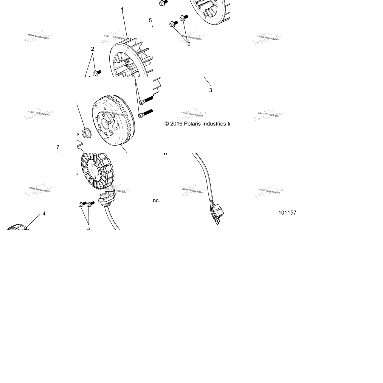 Engine, Stator & Flywheel