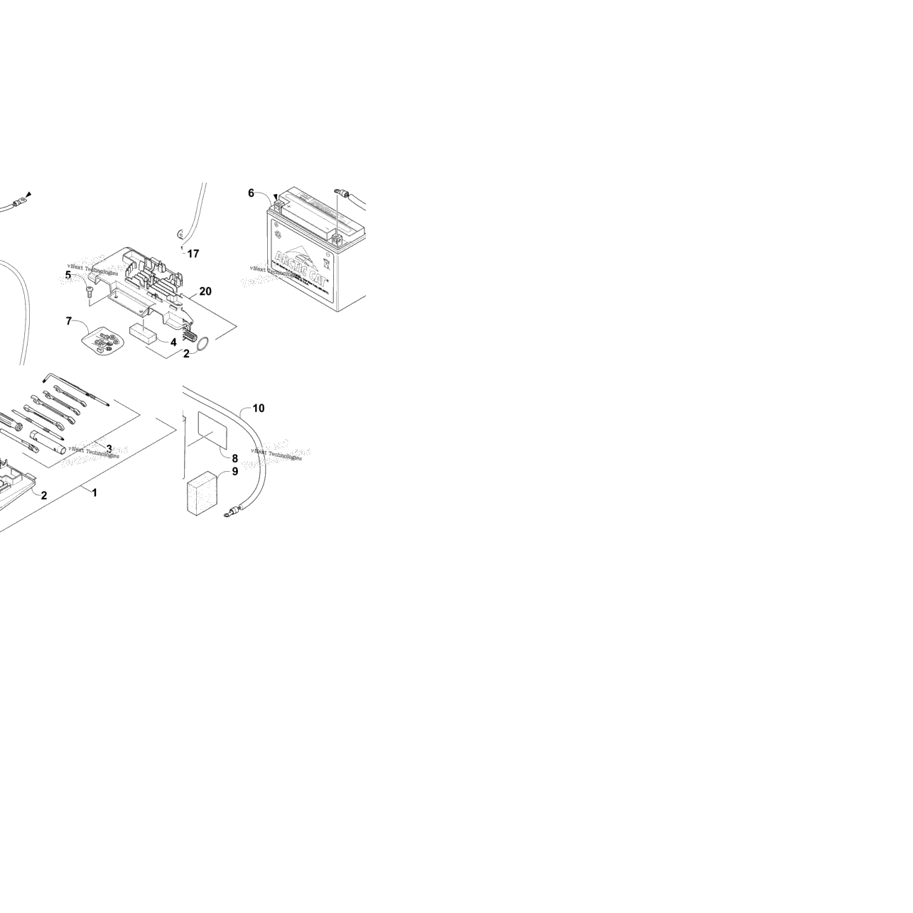 Battery And Starter Assembly