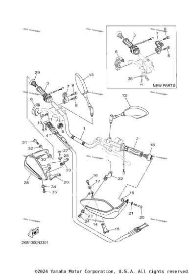 Steering Handle & Cable