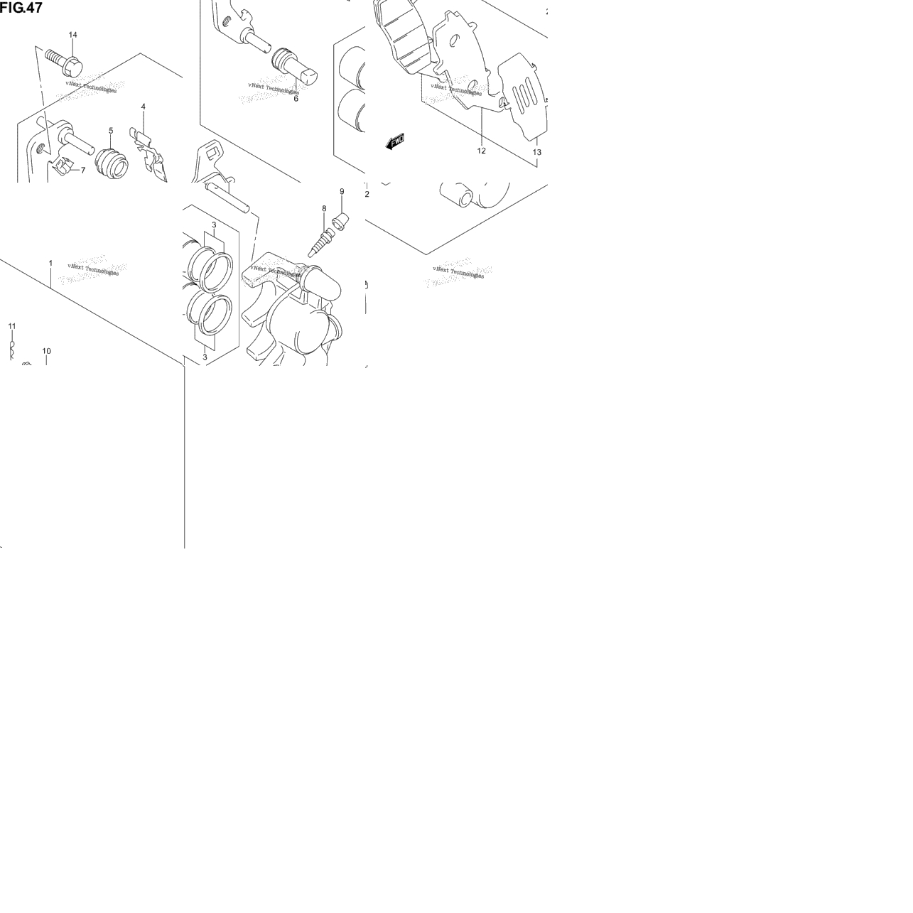 Front Caliper (Not For U.S. Market)