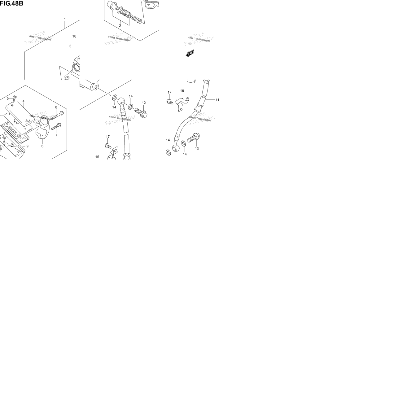 Front Master Cylinder (Gs500fk4/K5/K6)
