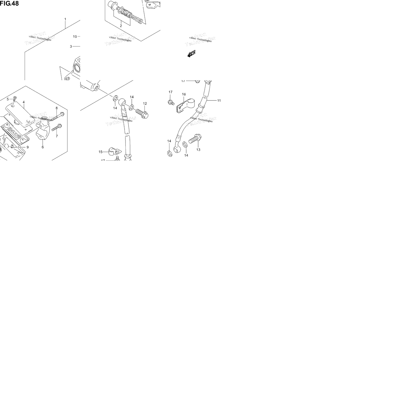 Front Master Cylinder (Not For U.S. Market)