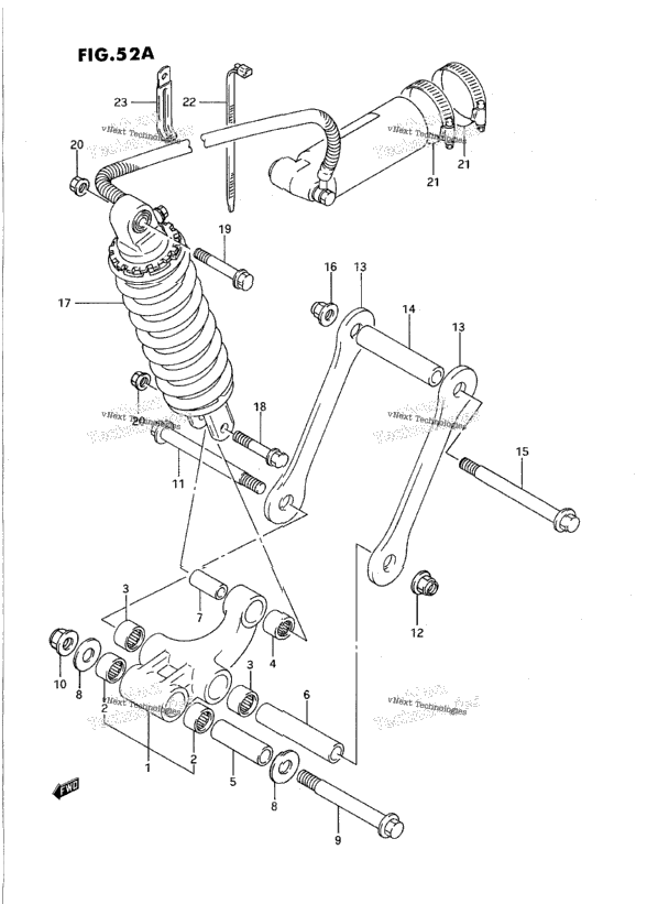 Rear Cushion Lever (Model R/S)