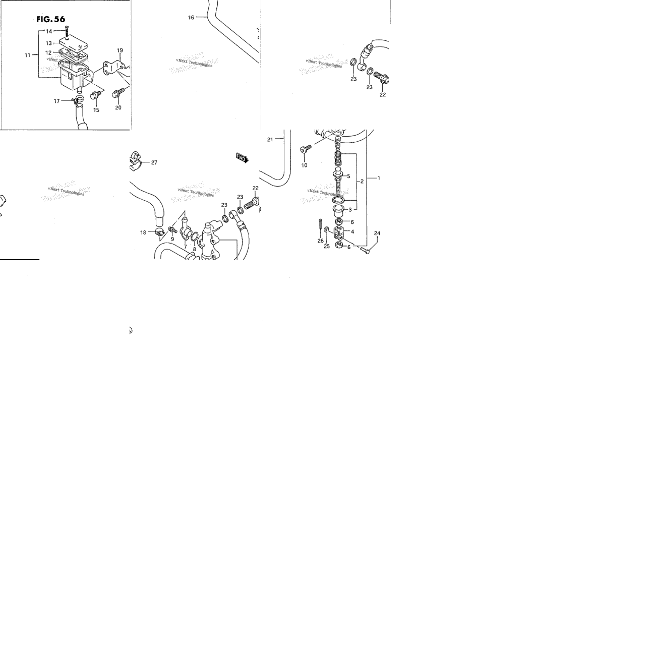 Rear Master Cylinder (Model P)