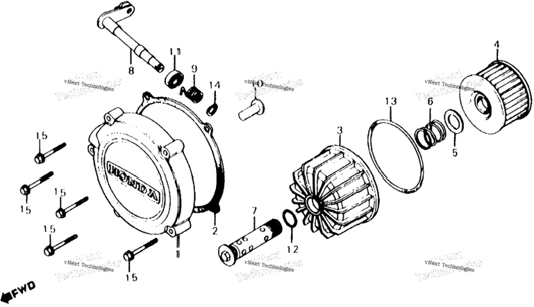 Clutch Cover + Oil Filter