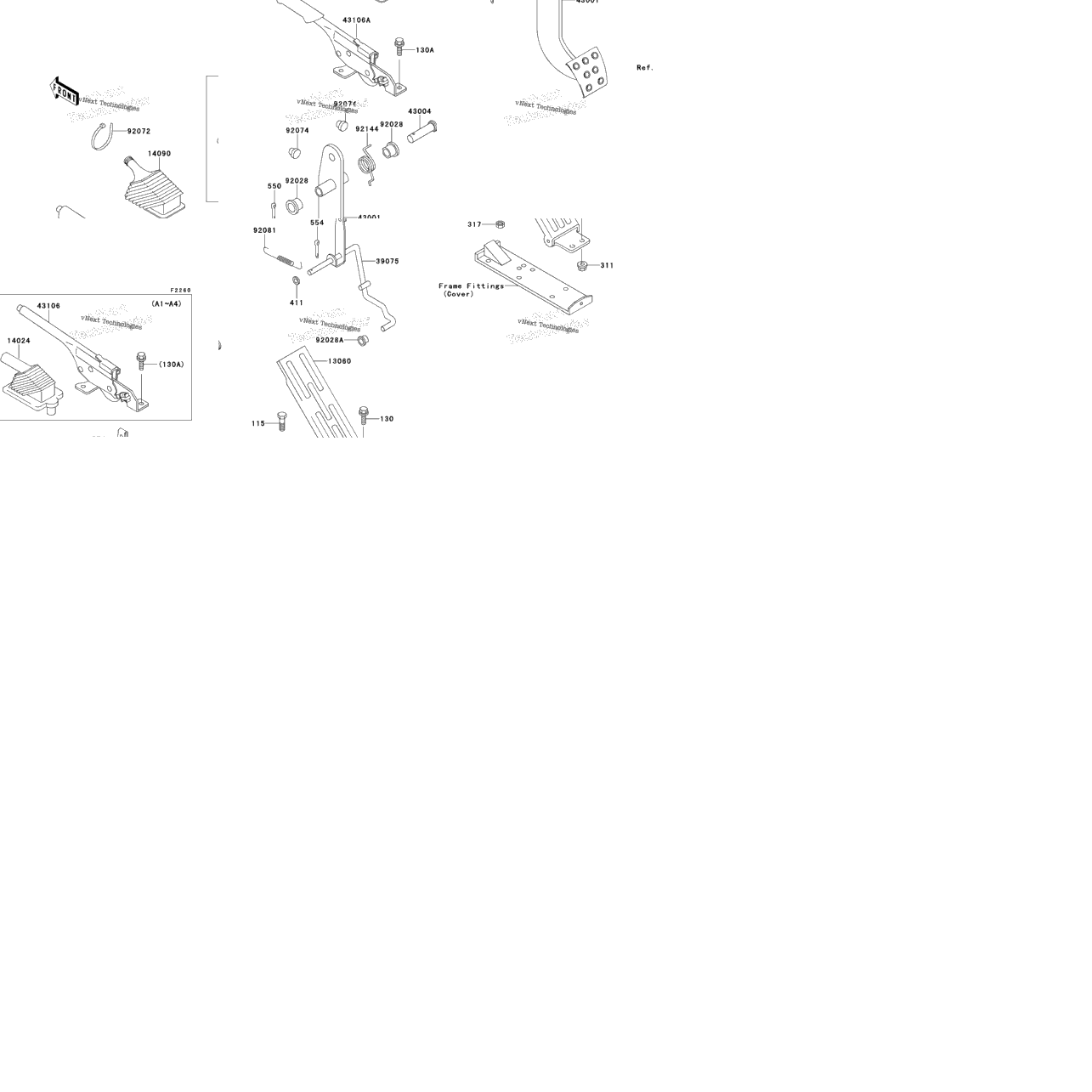 Brake Pedal/Throttle Lever