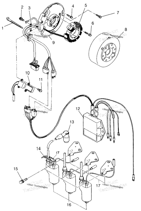 Magneto Assembly Storm 0965782, Storm Sks 0965582, Euro Storm E965782, Euro