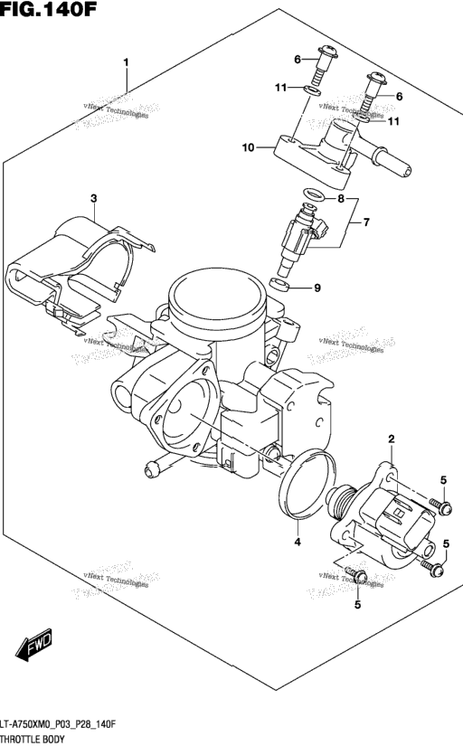 Throttle Body (Lt-A750xpm0 P33)