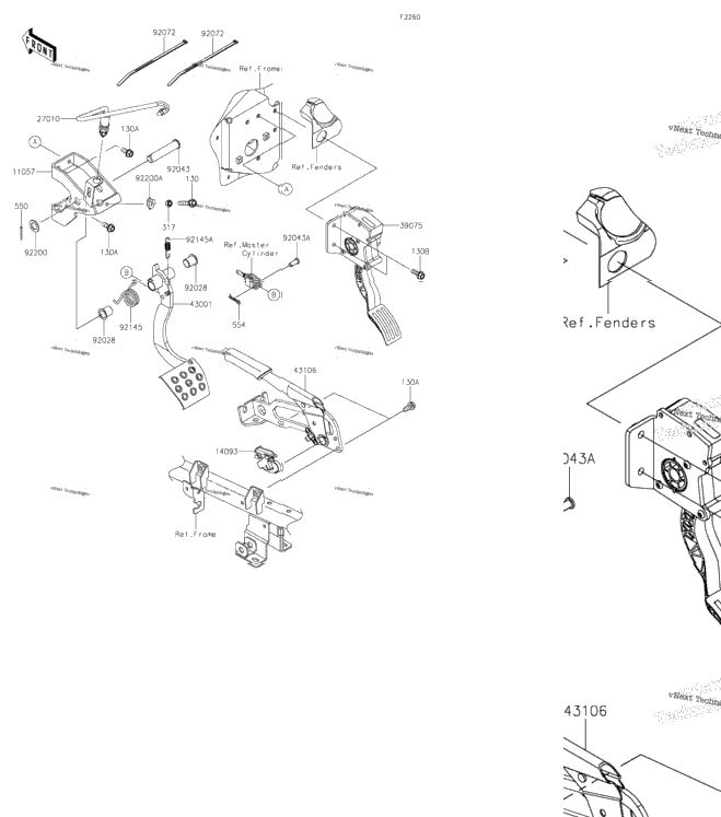 Brake Pedal/Throttle Lever