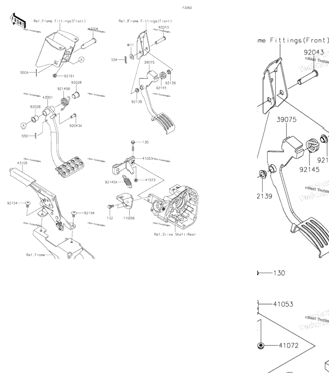 Brake Pedal/Throttle Lever