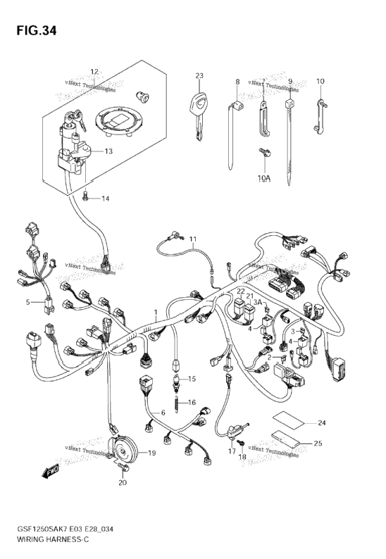 Wiring Harness (Gsf1250sak7/Sak8/Sak9)
