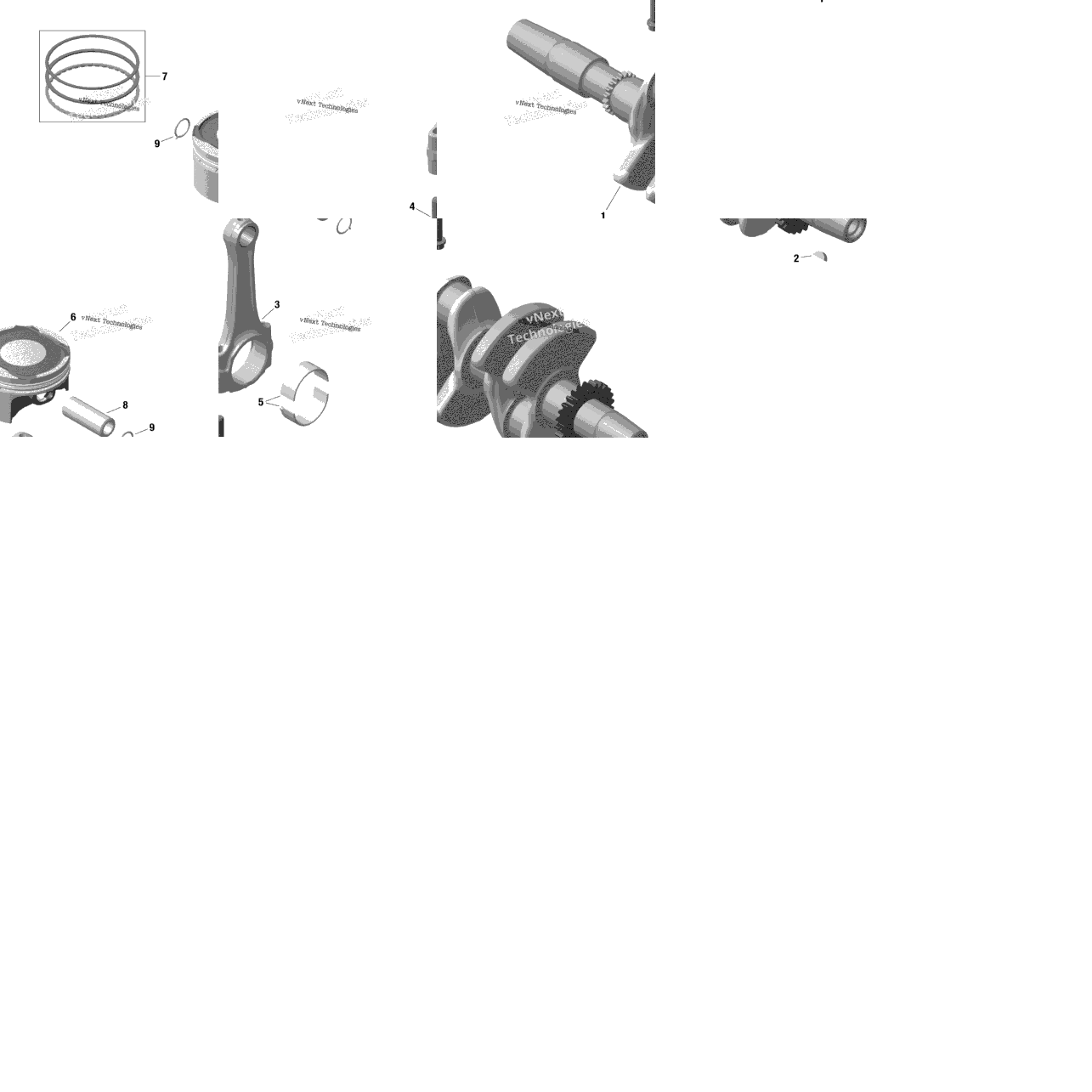 Rotax - Crankshaft And Pistons