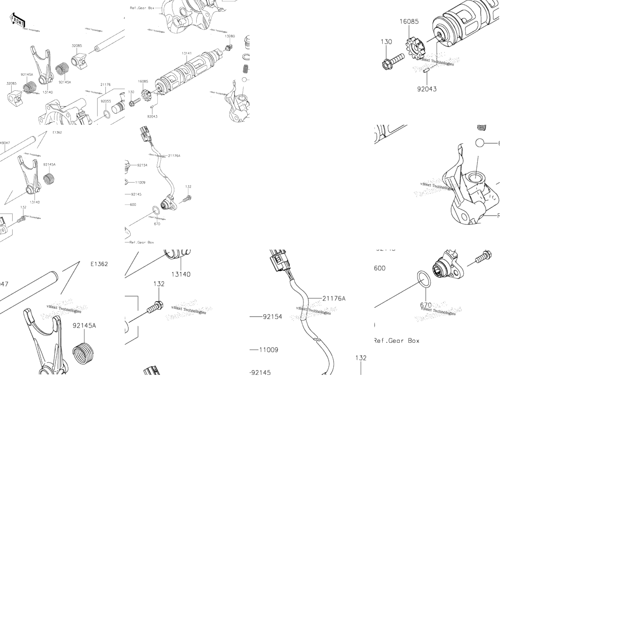 Gear Change Drum/Shift Fork(S)