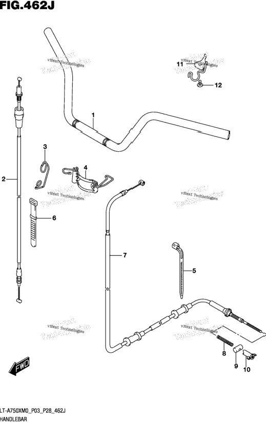 Handlebar (Lt-A750xpzm0 P33)