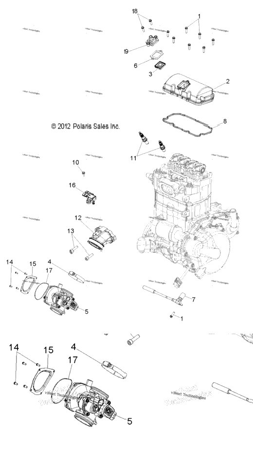 Engine, Throttle Body & Valve Cover Z14ve76ad/7Eal/7Eaw/Eaj/Eau
