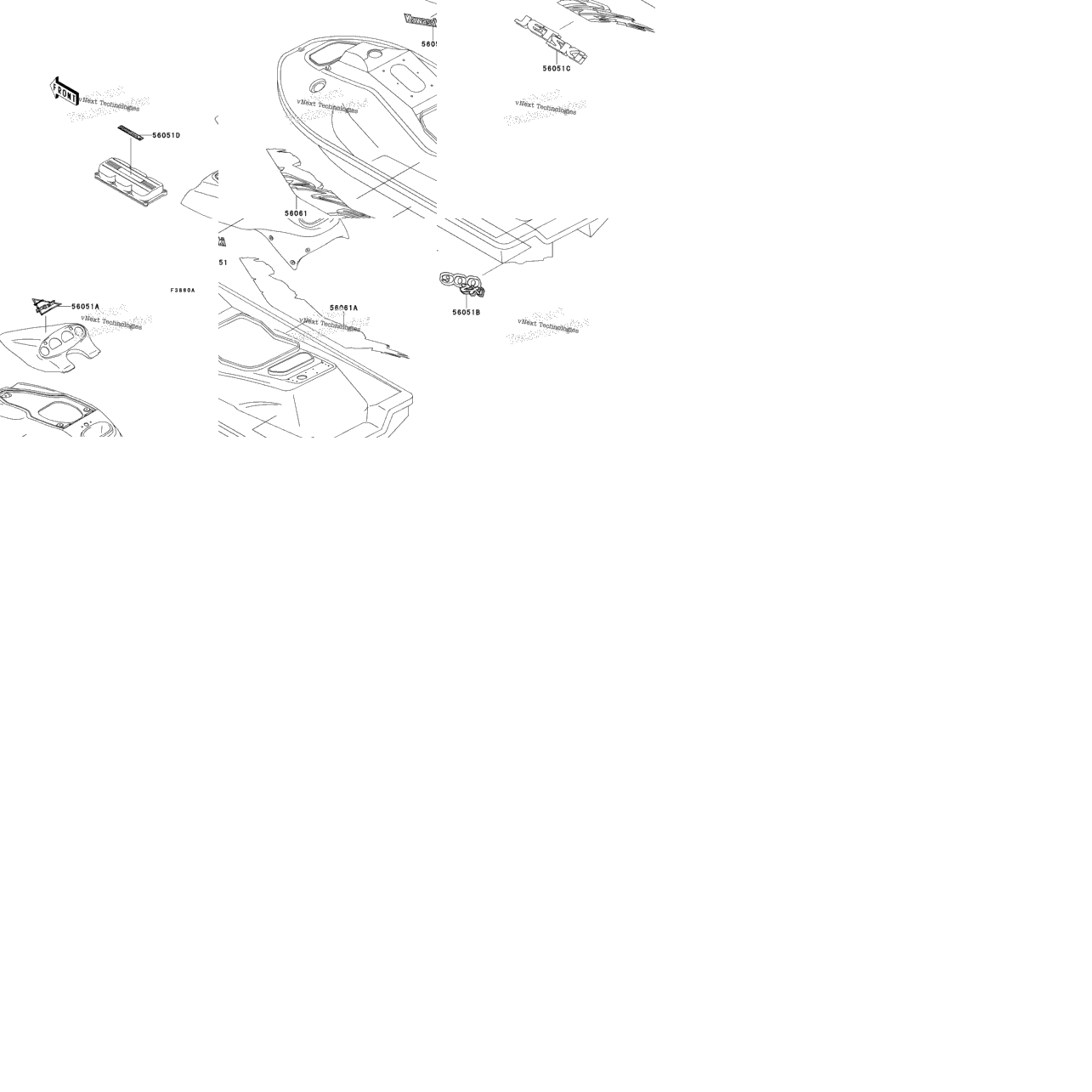 Decals (Jh900-A1)(White/Violet)