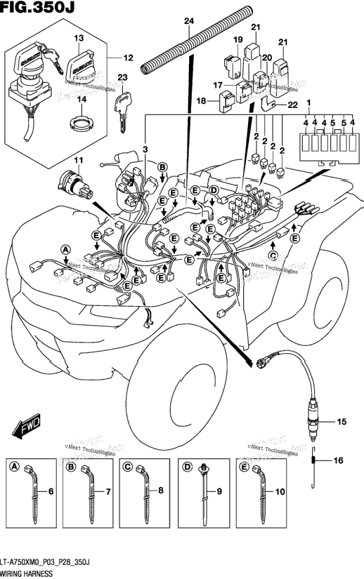 Wiring Harness (Lt-A750xpzm0 P33)