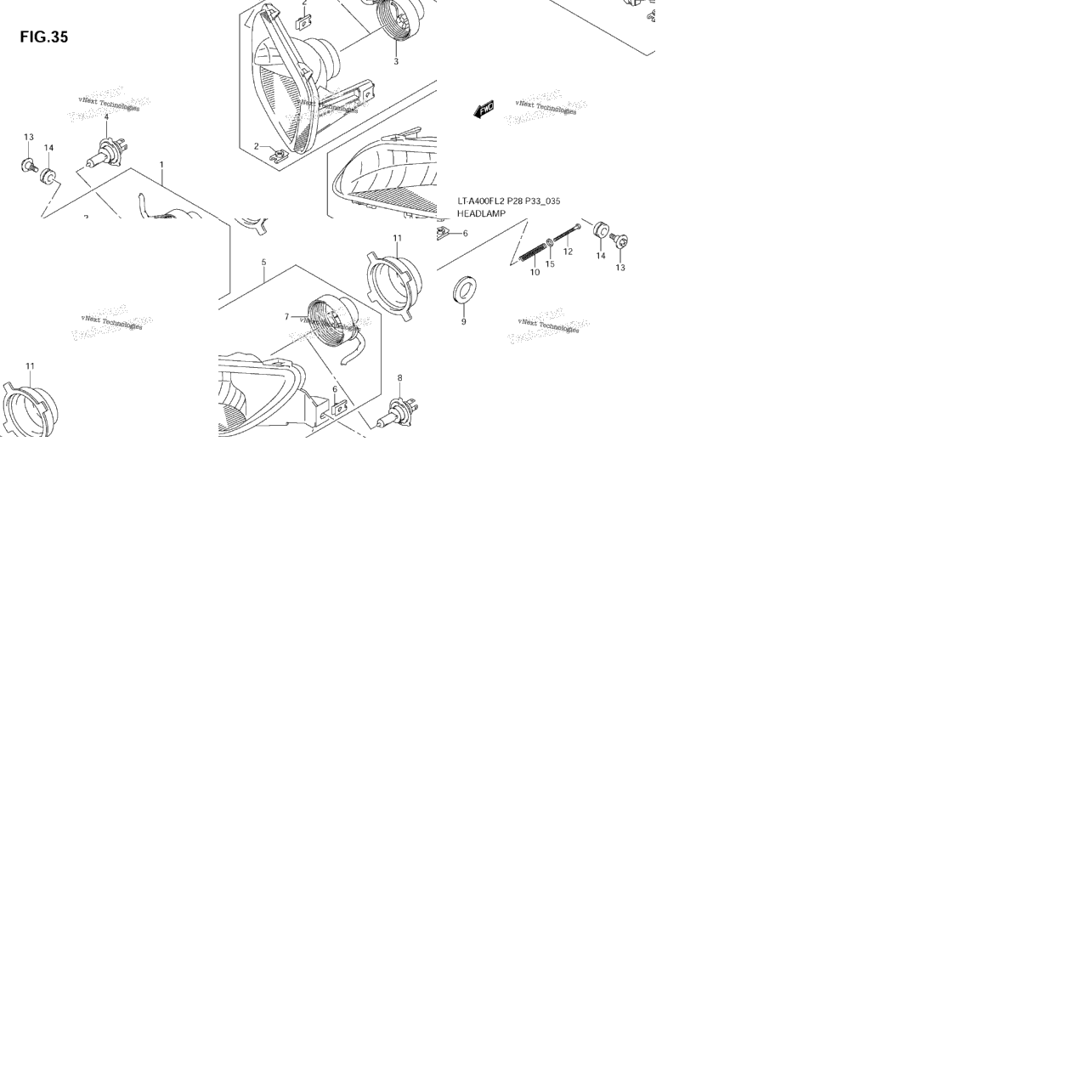 Headlamp (Lt-A400f E33)