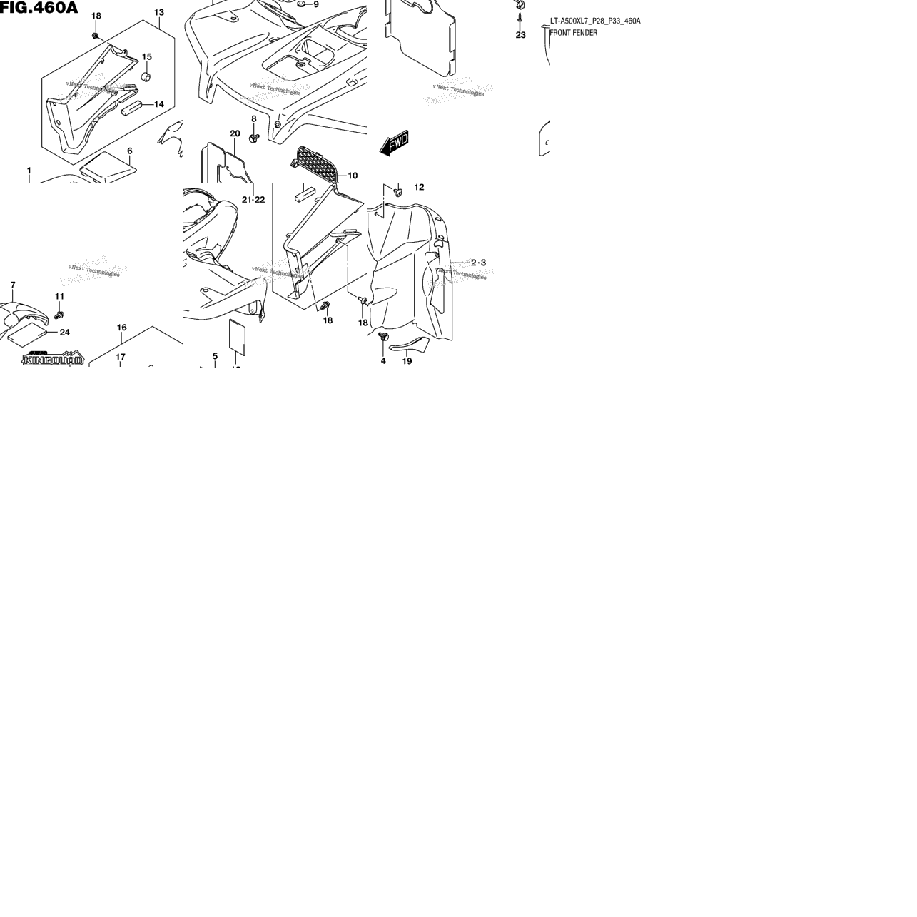 Front Fender (Lt-A500xl7 P28)