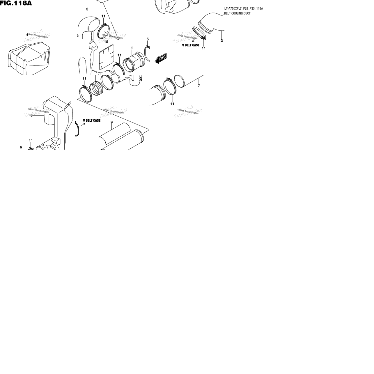 Belt Cooling Duct