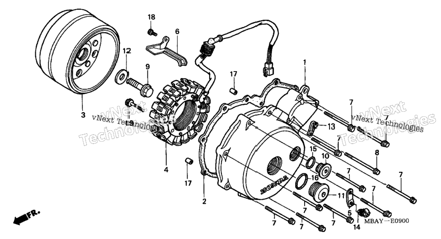 Left Crankcase Cover