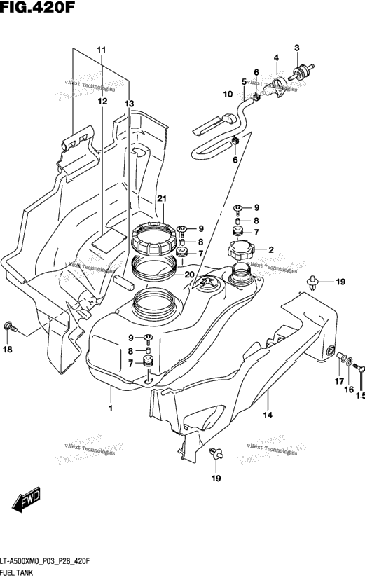 Fuel Tank (Lt-A500xpm0 P33)