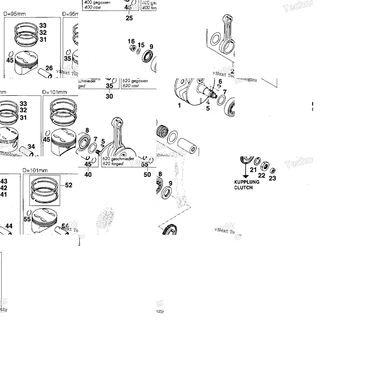 Crankshaft, Piston