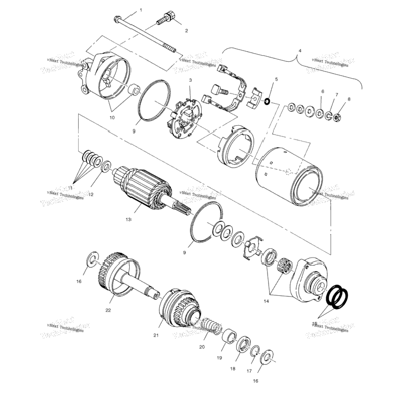 Starting Motor W004978d
