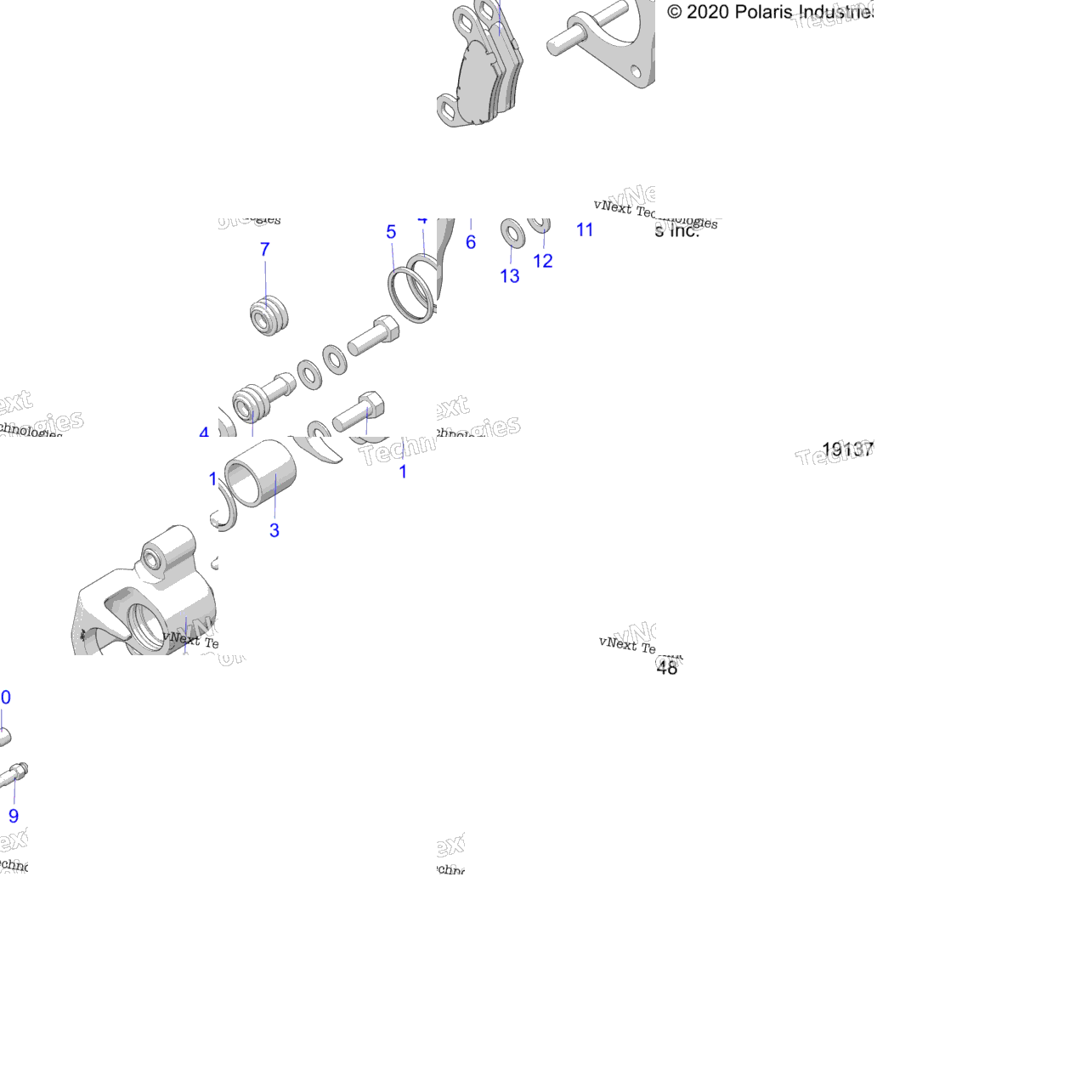 Brakes, Rear Caliper A25sze57p2