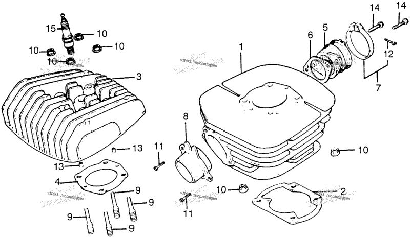 Cylinder Head + Cylinder