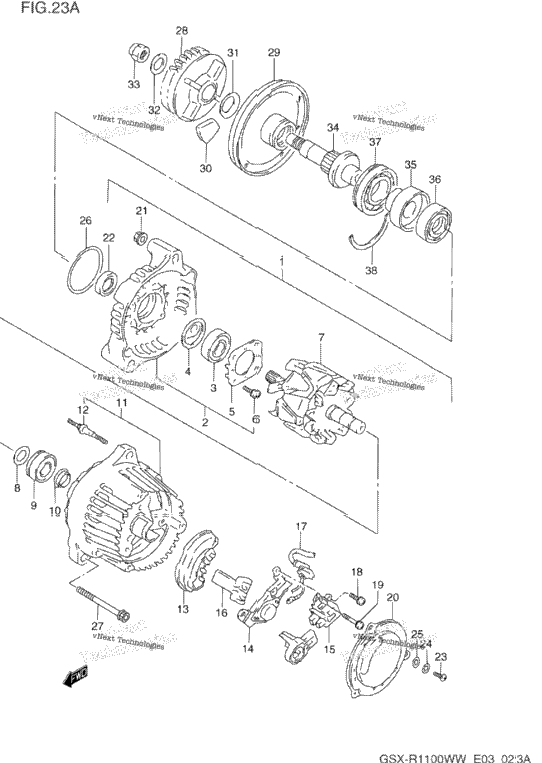 Alternator (Model S/T/V/W)