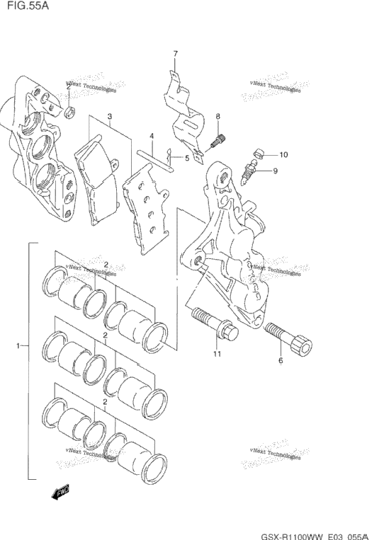 Front Calipers (Model S/T/V/W)