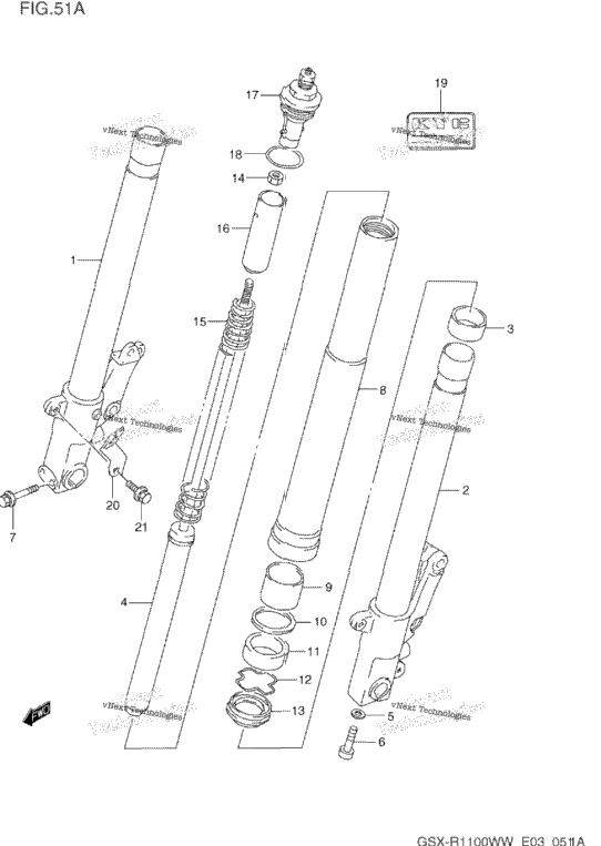 Front Damper (Model S/T/V/W)