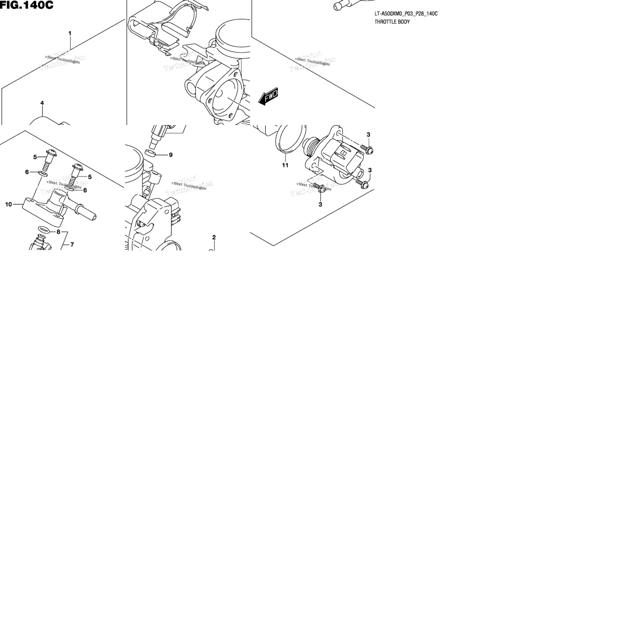 Throttle Body (Lt-A500xm0 P33)