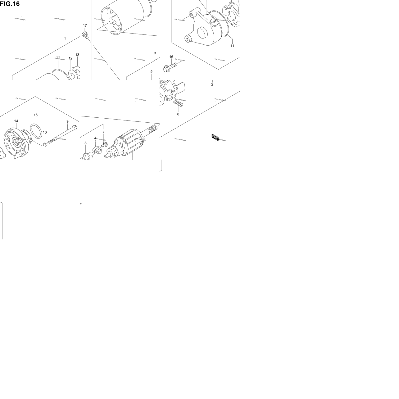 Starting Motor (Model K1)