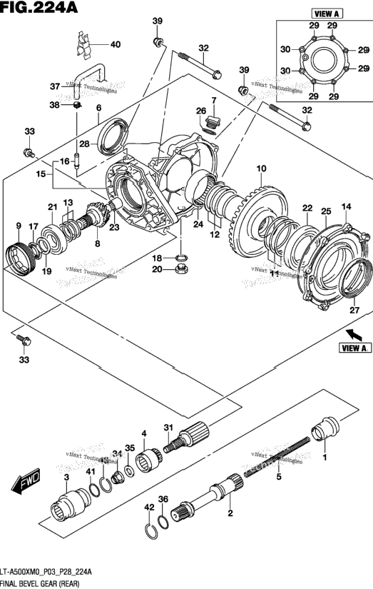 Final Bevel Gear (Rear)