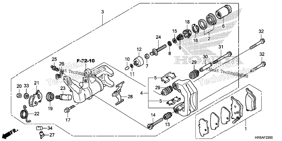 Rear Brake Caliper