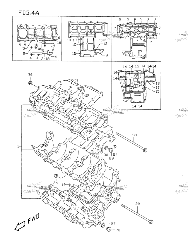 Crankcase (Model W/X)