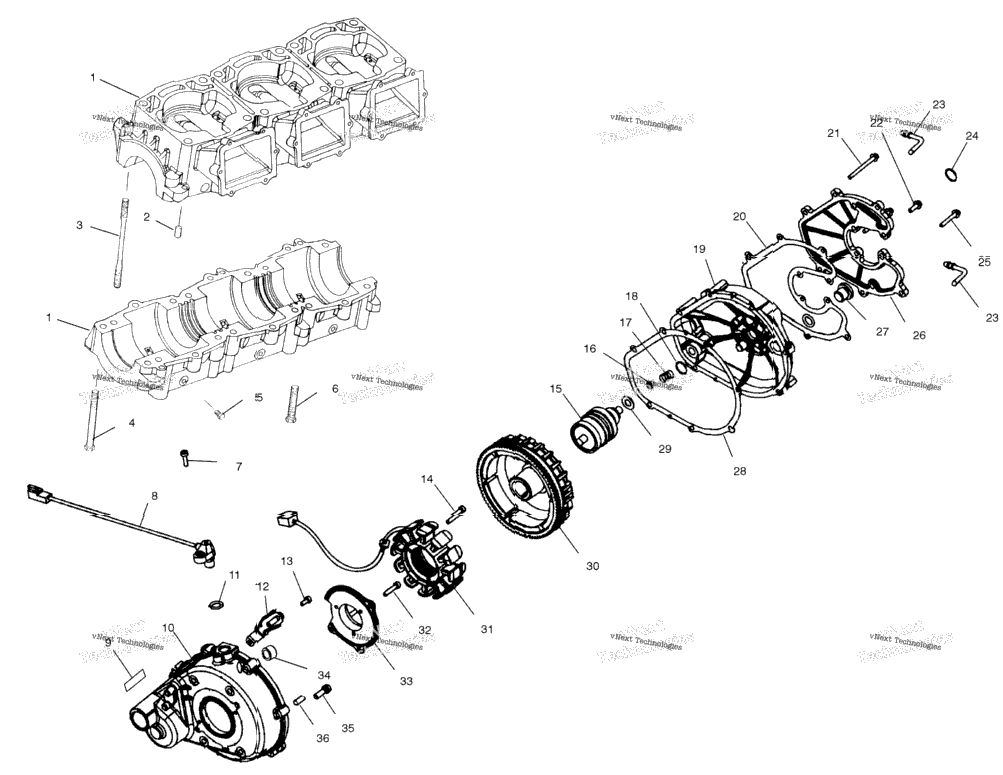Crankcase W005098i