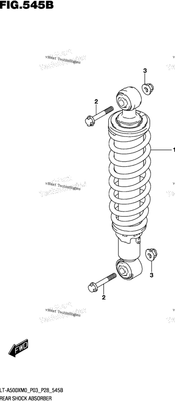 Rear Shock Absorber (Lt-A500xm0 P28)