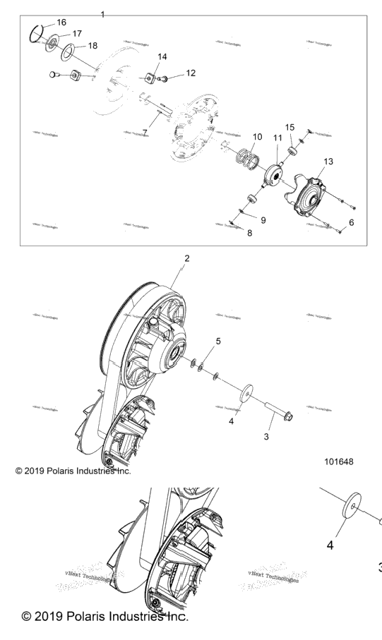 Drive Train, Secondary Clutch