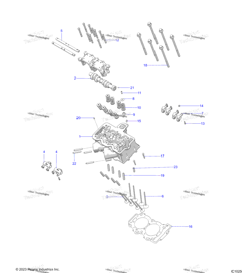 Engine, Cylinder Head, Cam & Valves