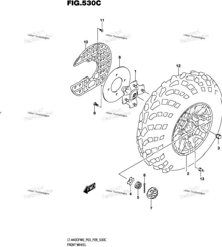 Front Wheel (Lt-A400fzm0 P03)