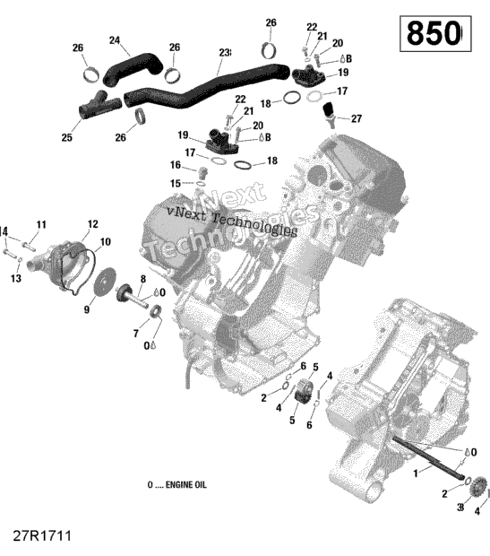 Engine Cooling - 850 Efi